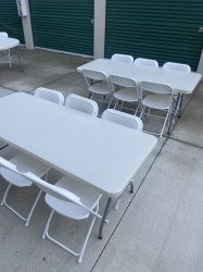 8ft Plastic tables (rectangle)